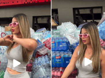En el video difundido, se observa a la influencer Paola Faria esforzándose por destacar su apariencia mientras posa a un lado de los viberes para Venezuela. TIKTOK / @joseluisregalado21