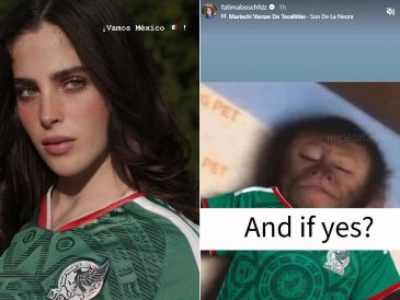 Con estas fotos, Fátima Bosch se suma al apoyo de la Selección Mexicana que hoy se juega la vida frente a Ecuador en el Mundial 2026. ESPECIAL / Instagram @fatimaboschfdz 