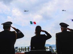 Fotografía cedida por la Presidencia de México de su Mandataria Claudia Sheinbaum, durante un acto este martes, en el municipio de Huehuetoca, México.  EFE/ Presidencia de México