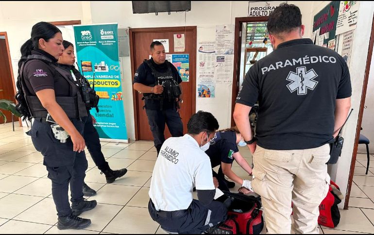 Autoridades municipales brindaron resguardo y acompañamiento a las tres personas tras el reporte. POLICÍA DE TLAQUEPAQUE