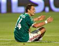 La paridad llegó por obra de la fortuna y la insistencia de Javier "Chicharito" Hernández. Imago7/Archivo.