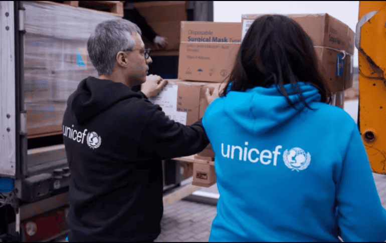 Los suministros recién llegados son una línea de vida indispensable para proveer atención médica, agua limpia y espacios seguros en medio del caos. UNICEF
