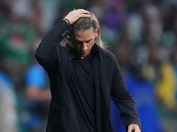 A pesar del dolor que representa la eliminación del torneo, Beccacece se mostró satisfecho con la actitud mostrada por su plantilla hasta el silbatazo final. XINHUA/M. Zabala