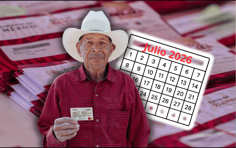 Los beneficiarios de la Pensión Bienestar esperan el calendario oficial de pagos de julio 2026. ESPECIAL/Banco del Bienestar