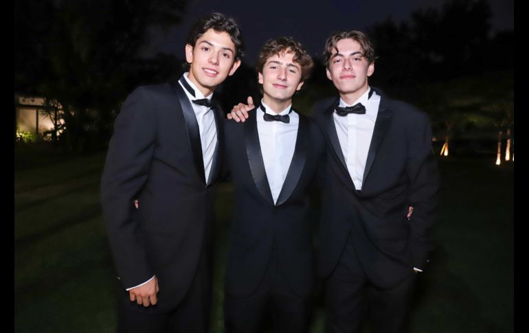 Juan Diego Iturbide, Lorenzo Leaño y Juan Pedro López. GENTE BIEN JALISCO / C. Jimeno