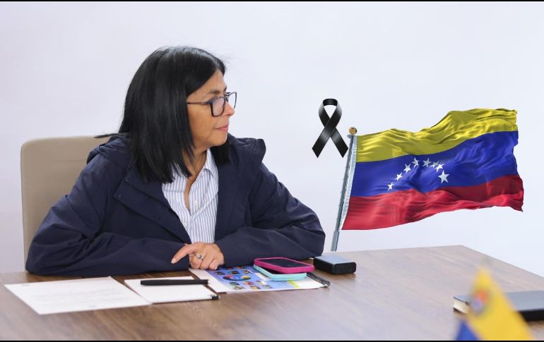 La presidenta encargada, Delcy Rodríguez, emitió el anuncio de luto nacional a partir de hoy. EFE / ARCHIVO