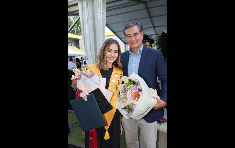 Hanna Maldonado y Carlos Maldonado. GENTE BIEN JALISCO / Graduación de la Generación 2026