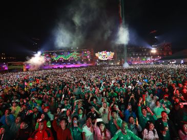 La CDMX se convirtió en uno de los principales escenarios de celebración mundialista con cifras históricas de asistencia. EFE/ M. Guzmán