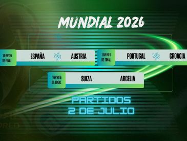 La actividad de este jueves 2 de julio podrá seguirse en distintas opciones de televisión y plataformas de streaming, de acuerdo con la programación oficial. ESPECIAL / CANVA