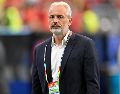 Sébastien Desabre recibió la noticia de la muerte de su padre durante la conferencia de prensa tras la eliminación del Congo. IMAGO7.