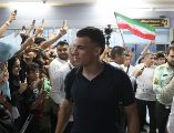 Con júbilo, Teherán recibió a la selección de Irán tras su eliminación del Mundial 2026. EFE / EPA / ABEDIN TAHERKENAREH