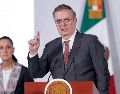 Ebrard compartió que habrá un proceso de revisión anual para "resolver los temas que le preocupan a Estados Unidos". EFE / I. Esquivel