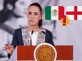 La Mandataria insistió que no hay "ningún problema" para las personas que viajen a México a pocos días de que el Tri se enfrente contra Inglaterra. EFE / I. Esquivel