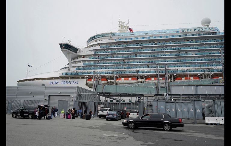 El Ruby Princess atracado en San Francisco, el jueves 6 de enero de 2021. AP/ARCHIVO