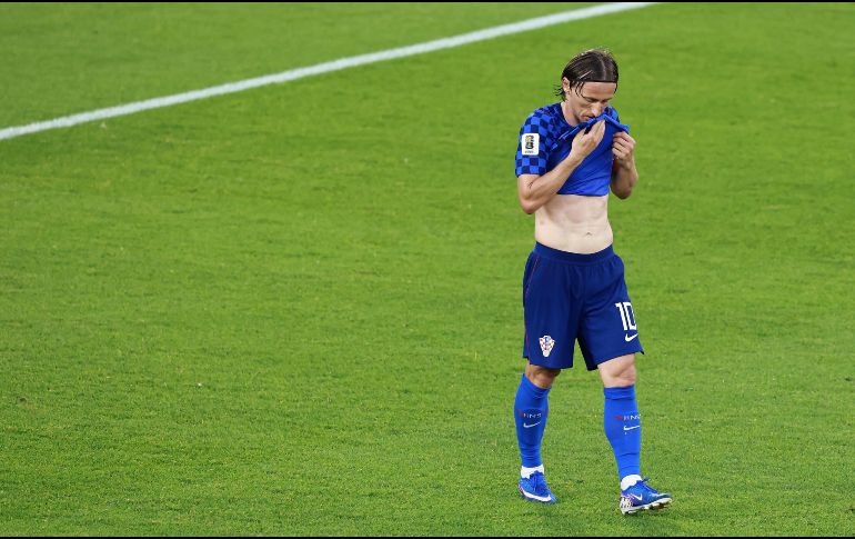 El jugador Luka Modric, de Croacia, reacciona al arbitraje durante el partido de dieciseisavos de final de la Copa Mundial de la FIFA 2026 ante Portugal. Xinhua / Yang Shu (rtg) (da) (ah)