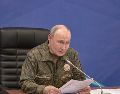 Vladímir Putin sostuvo una reunión con autoridades militares para hablar de los avances en Ucrania. EFE/Presidencia de Rusia