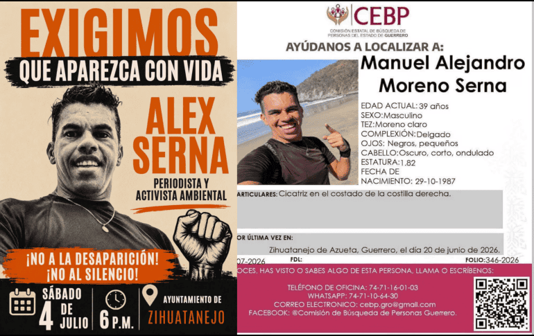 El gremio periodístico y las organizaciones civiles se encuentran de luto tras confirmarse el fallecimiento de Manuel Alejandro Moreno Serna, conocido de forma pública en los medios alternativos como Alex Serna.  FACEBOOK/ALEXSERNA