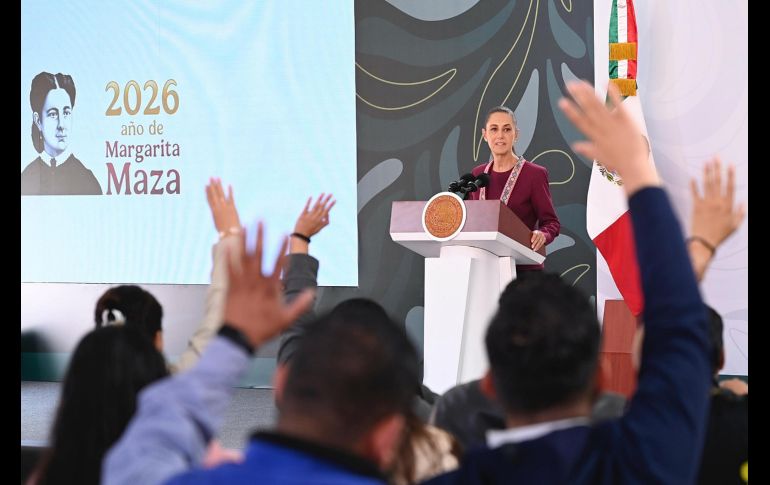Claudia Sheinbaum se mostró ilusionada con la posibilidad de que México pase a Cuartos de Final. EFE/Presidencia de México
