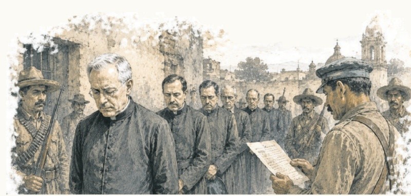 En 1915, alrededor de 180 sacerdotes fueron encarcelados por órdenes del general Álvaro Obregón bajo la exigencia de obtener medio millón de pesos. ESPECIAL&nbsp;
