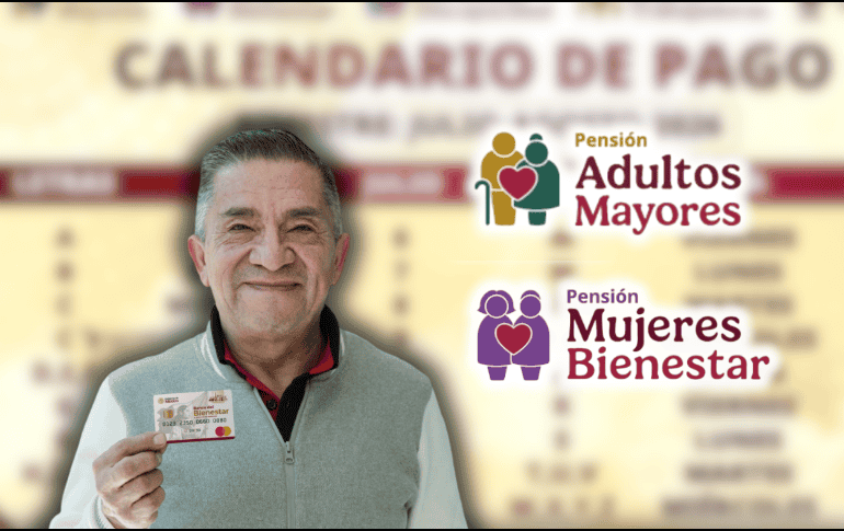 Inicia la dispersión de la Pensión Bienestar 2026 correspondiente al bimestre julio-agosto. Consulta el calendario de pagos del 6 al 10 de julio y descubre qué letras cobran esta semana. ESPECIAL/Banco del Bienestar