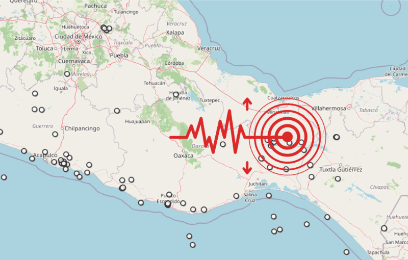 &nbsp;Sismo en Veracruz. ESPECIAL / SSN