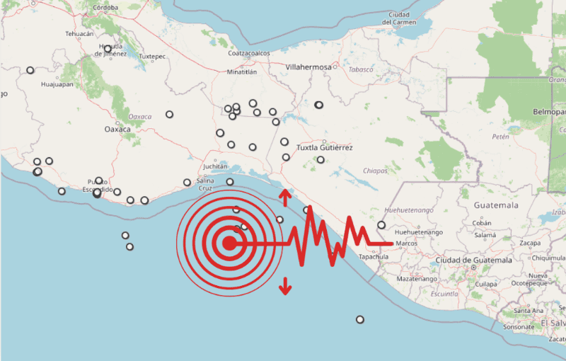 &nbsp;Sismo en Oaxaca. ESPECIAL / SSN