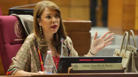 Celeste Amarilla publicó una serie de escandalosos tuits que desataron la controversia. X/CelesteSenadora