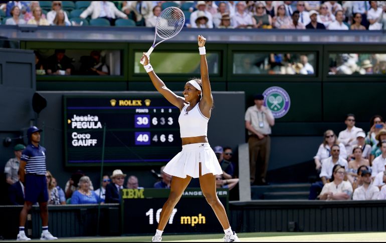 Es la sexta semifinal en un Grand Slam para Coco Gauff en su trigésima sexta victoria contra una jugadora top 10. EFE / T. Akmen