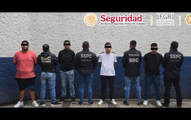 De acuerdo con autoridades locales y federales, los sospechosos cometían delitos en la alcaldía Álvaro Obregón. ESPECIAL/SSPC