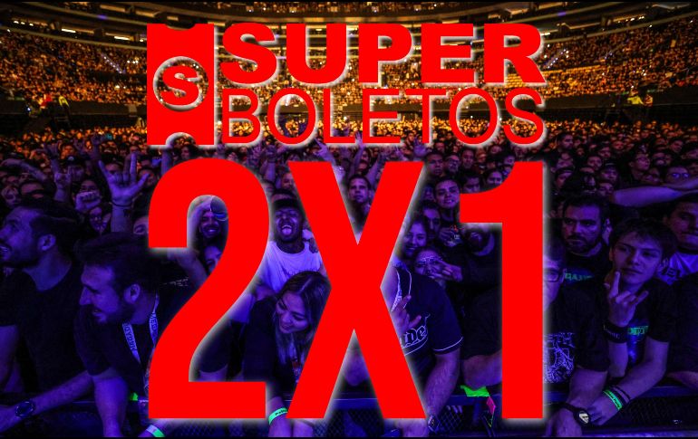 Estos cuatro conciertos se encuentran al 2x1 en Guadalajara solo por hoy, 8 de julio, en la taquilla digital de Superboletos. EL INFORMADOR / ARCHIVO
