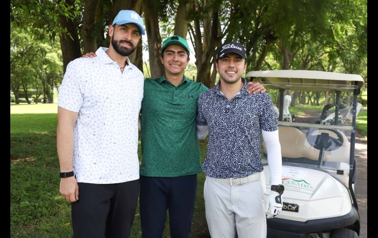 Juan Ochoa, Emilio Inzunza y Juan Pablo Inzunza. GENTE BIEN JALISCO / Revista del 10 de julio 2026