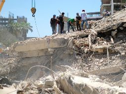Hay 856 edificios afectados tras los terremotos, de los cuales 190 colapsaron por completo. EFE/X. Olleros