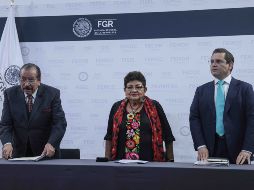 Ernestina Godoy Ramos, fiscal general de la República, en una rueda de prensa celebrada este miércoles en la Ciudad de México. SUN/G. Pano