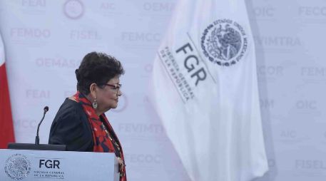 Conferencia de prensa de la Fiscal General de la República, Ernestina Godoy, en la que se habló de 