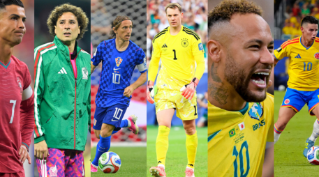 Los nombres de Cristiano Ronaldo, Luka Modrić, Manuel Neuer, Guillermo Ochoa, Neymar y James Rodríguez representan mucho más que estadísticas o títulos. IMAGO7/CANVA