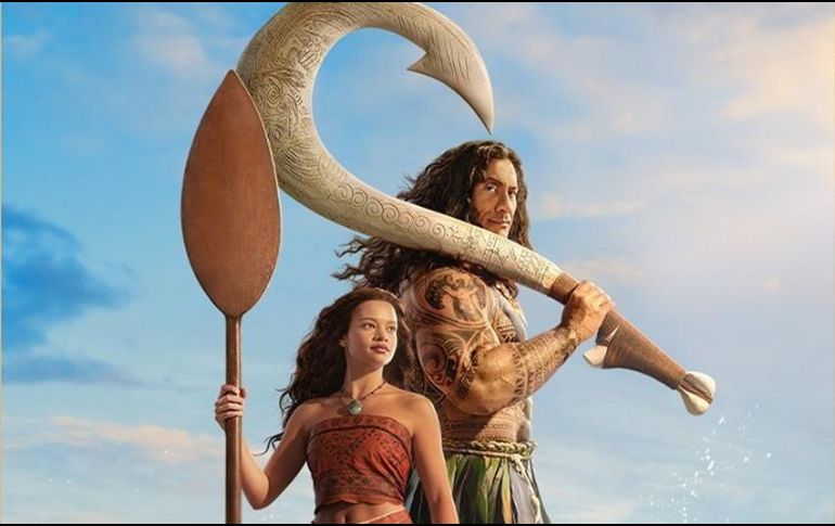 Catherine Laga’aia da vida a “Moana” y “Maui” es  interpretado por Dwayne Johnson. ESPECIAL