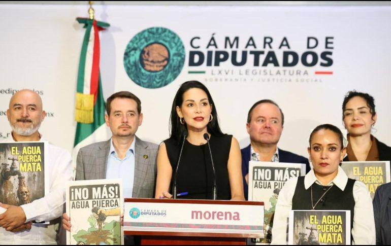 La diputada Mery Pozos cuestionó el uso de recursos en la infraestructura hidráulica de Jalisco y señaló la falta de resultados de las recientes administraciones estatales. ESPECIAL