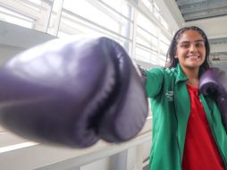 Originaria de Tlaquepaque, aunque criada toda su vida en Ixtlahuacán de los Membrillos, Lorien Alonso Salas, con apenas 18 años, irá a Santo Domingo por la medalla de oro. EL INFORMADOR / A. NAVARRO