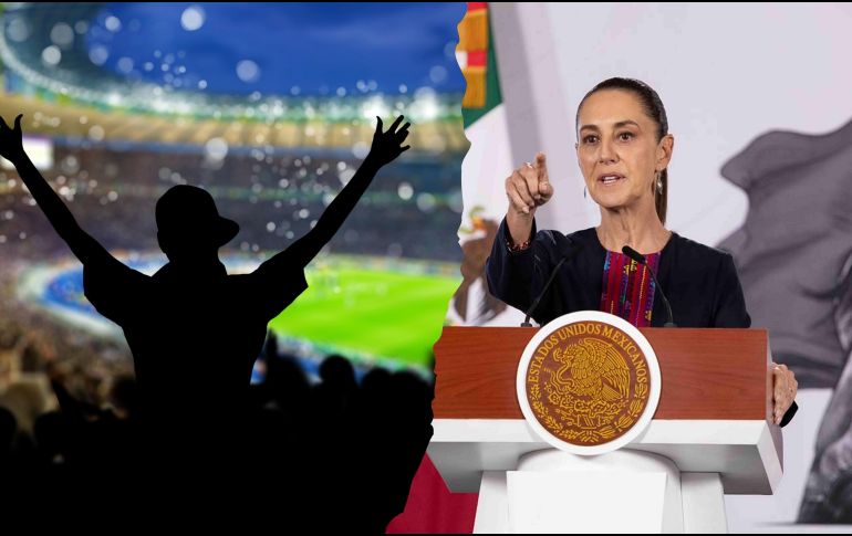 Claudia Sheinbaum dijo haber leído sobre las peticiones que comenzaron a difundirse en redes sociales para que México busque nuevamente la sede mundialista, en el marco de la rotación de la FIFA entre confederaciones. ESPECIAL, SUN / H. Salvador y CANVA