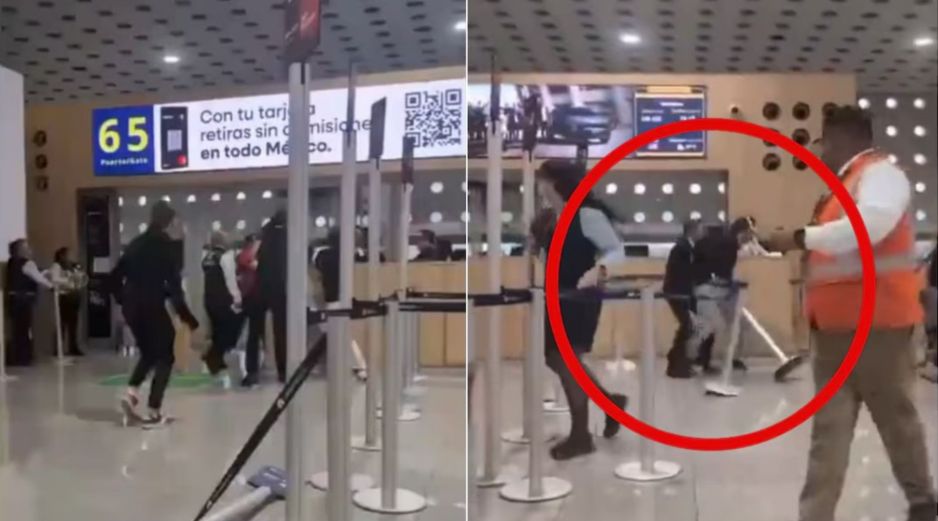 Los hechos ocurrieron el pasado miércoles 8 de julio en una sala de espera del Aeropuerto Internacional Benito Juárez. CAPTURA DE VIDEO