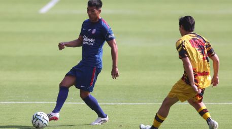 El único tanto del partido amistoso entre Chivas y Leones Negros fue obra de Daniel Aguirre al minuto 25. ESPECIAL / Chivas