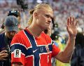 Haaland se despidió del Mundial entre aplausos tras marcar siete goles con Noruega. EFE/ A. BOAL.