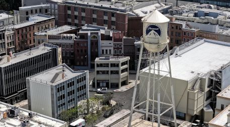 Vista aérea de los Estudios de Paramount, en California. AFP