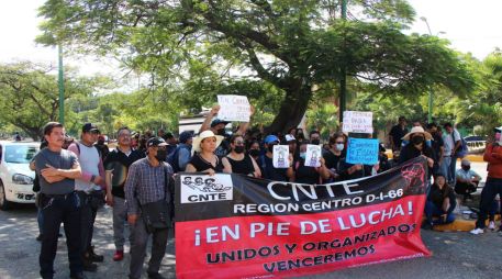La nueva movilización de la CNTE ocurre a casi un mes del plantón en el Zócalo. SUN/ARCHIVO