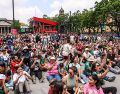 La mayoría de los presentes apostó por la Furia Roja. EL INFORMADOR / A. NAVARRO