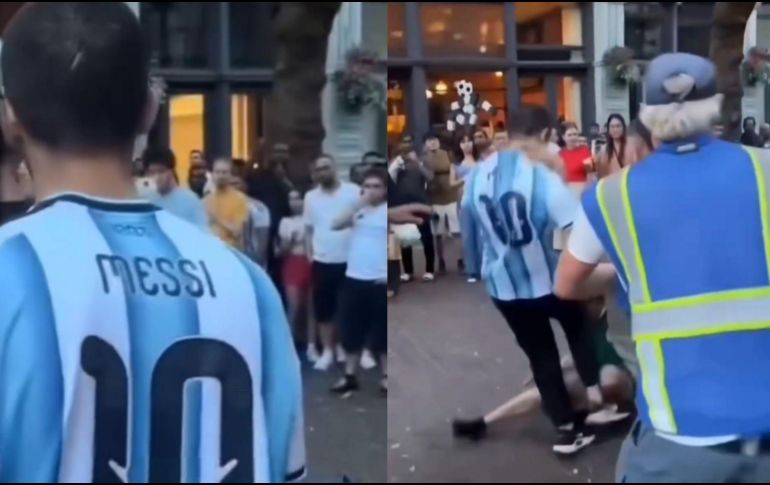 La grabación provocó críticas por los actos de violencia registrados fuera de los escenarios deportivos. CAPTURA DE PANTALLA/X/@arielipillo/ESPECIAL