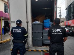 Los vehículos y la mercancía recuperada fueron decomisados y puestos a disposición del agente del Ministerio Público. ESPECIAL/SSPC