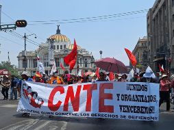Las movilizaciones magisteriales afectarán considerablemente la vialidad en el Centro Histórico de la CDMX. ESPECIAL