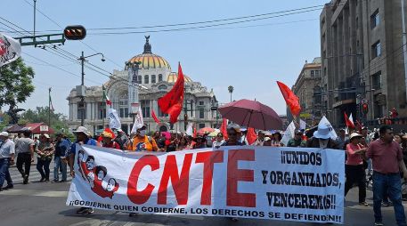 Las movilizaciones magisteriales afectarán considerablemente la vialidad en el Centro Histórico de la CDMX. ESPECIAL