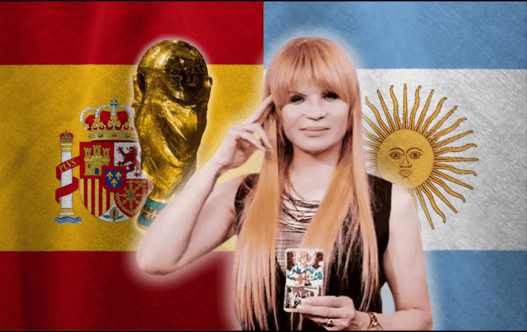 Conoce la predicción de Mhoni Vidente para la final del Mundial 2026 entre España y Argentina. Descubre qué selección levantará la copa. ESPECIAL/Canva Facebook/Mhoni Vidente